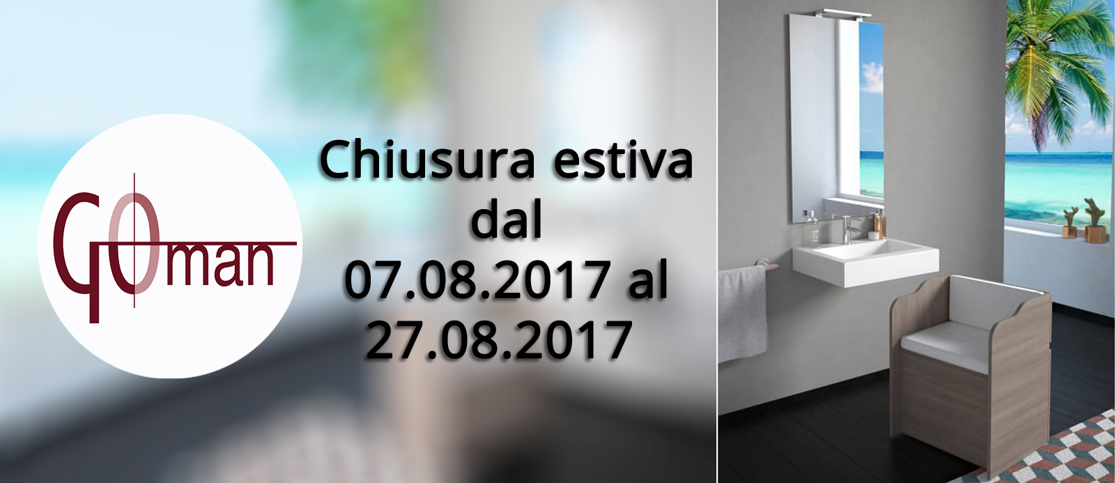 Chiusura per ferie estive